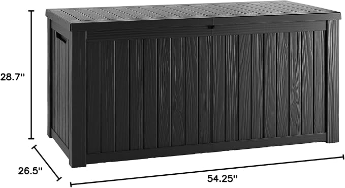 TARKARI 180 Gallon Lockable Resin Deck Box, Waterproof & UV-Resistant Outdoor - Image 8