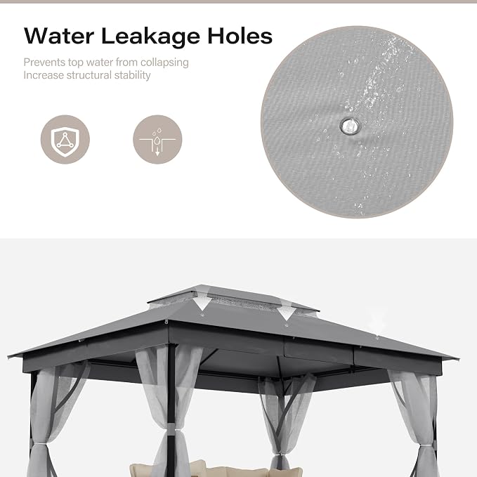 10' X 13' Waterproof Patio Gazebo - Image 5