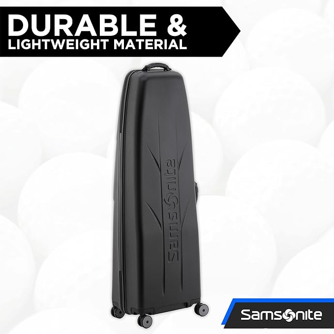 Samsonite Tour Deluxe Golf Hard Case Golf Travel Bag, Lightweight & Durable ABS Shell, 360 Degree Multi-Directional Wheels