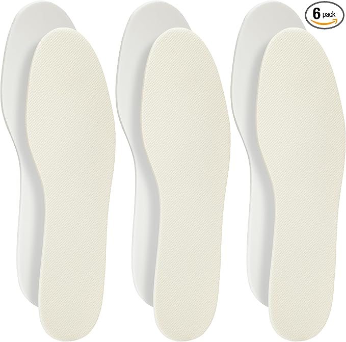 Shoe Filler Insert - Full Length Daily Latex Foam Shoe Inserts, Shoe Insoles for Shoes That are Too Big, 3 Pairs (EU 35, US Women 5)