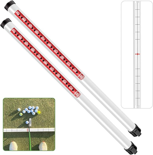 Golf Ball Retriever Professional Picker Golf Ball Shag Tube Plastic Release Retrievers Collector Practice Pick-up Sucker Tool, 35.4 Inch