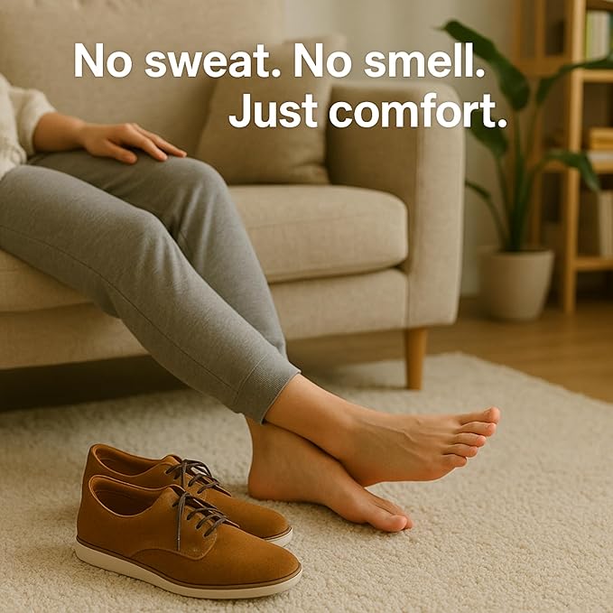 HANDARTE Premium Leather Shoe Insoles | Thin Shoe Inserts for Men/Women | Dress Shoe Insoles - Durable - 100% Natural Goatskin & Anti Sweat - Suitable for No-Socks (US W10/M8.5 | EU42)
