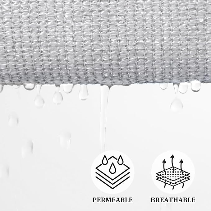 Shade&Beyond Custom Sun Shade Sail 13'x17'x21.4' Triangle Sun Sail Shades Patio - Image 3