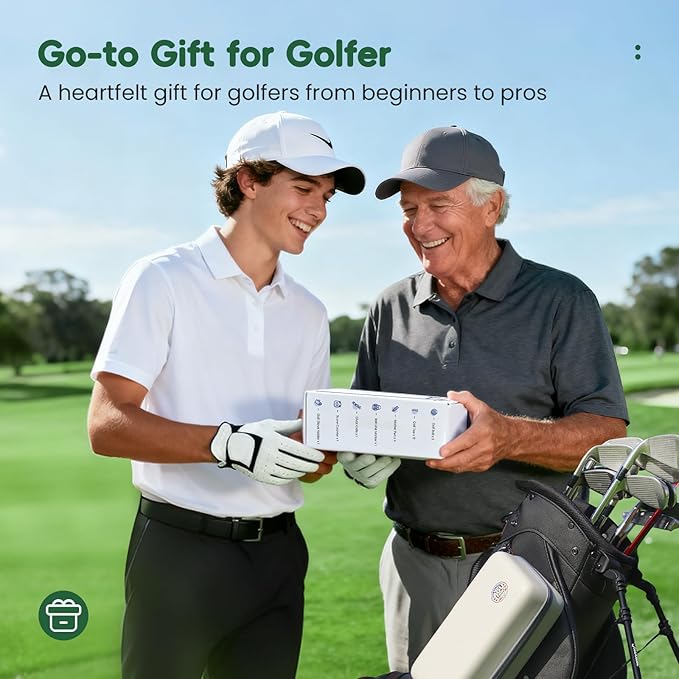 Golf Gifts for Golfers Men Women, 23Pcs Golf Accessories Kit Must Have Golf Balls Golf Tees Glove Holder Golf Ball Liner Pen Divot Repair Tool Score Counter, DIY Gift for Christmas Day Birthday