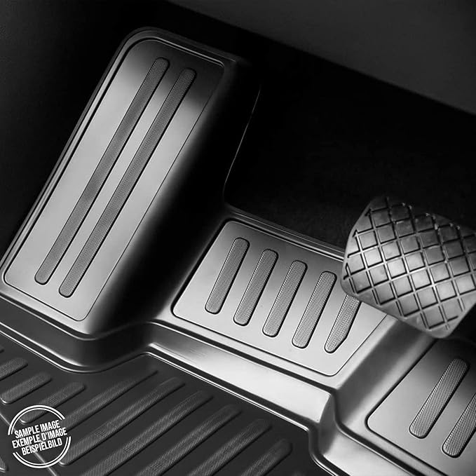 OMAC Floor Mats for VW Golf Alltrack Mk7 2017-2019 Car Mats All Weather 3D Custom Fit Rubber Mat Waterproof Odorless TPE Floor Liners Laser Measured Non-Slip (Black)
