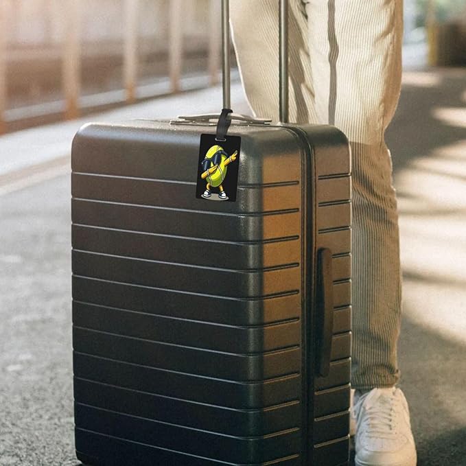 Tennis Balls Luggage Tag Suitcase Identify Labels Personalized Travel Bag Tag 2.5X4.1Inch