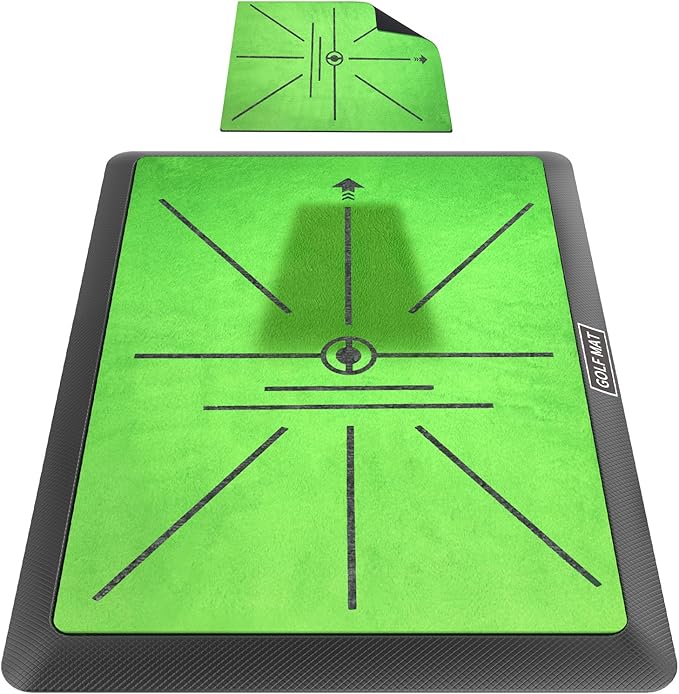 Golf Hitting Mat, Golf Practice Mat Outdoor Indoor for Training Chipping Show Swing Path, Golf Impact Turf Mat with Rubber Backing,Golf Accessories for Men,Gifts for Men/Dad/Husband