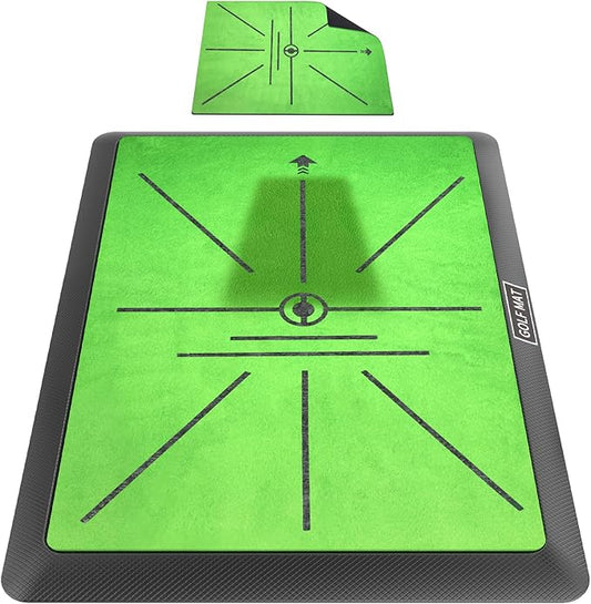Golf Hitting Mat, Golf Practice Mat Outdoor Indoor for Training Chipping Show Swing Path, Golf Impact Turf Mat with Rubber Backing,Golf Accessories for Men,Gifts for Men/Dad/Husband