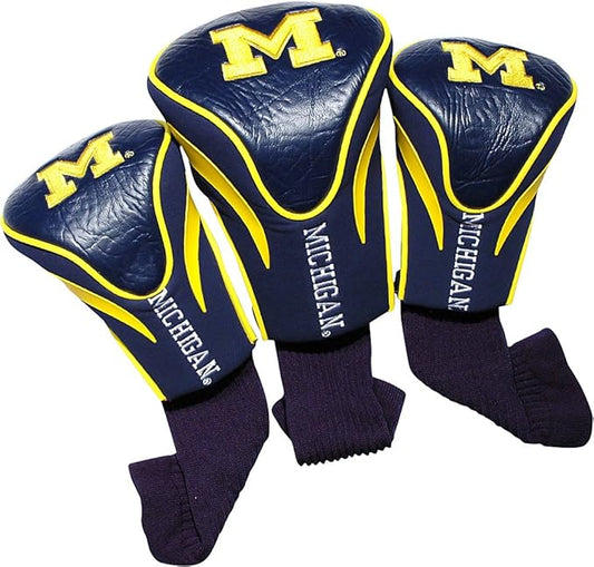 Team Golf NCAA Numbered 1, 3, & X, Fits Oversized Drivers, Utility, Rescue & Fairway Clubs, Velour Lined for Extra Club Protection
