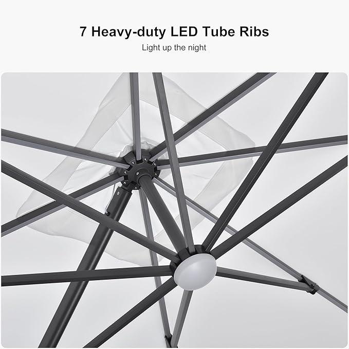 PURPLE LEAF Cantilever Umbrella - Image 4