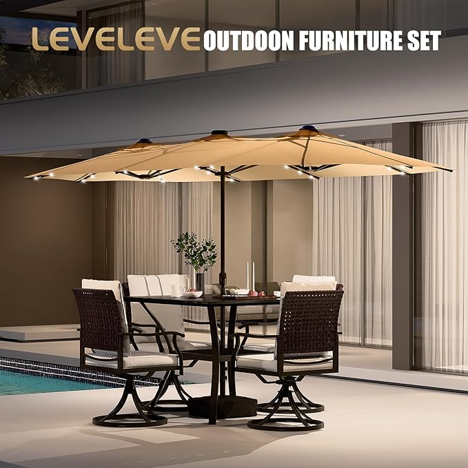 15FT Large Patio Patio Umbrella - Image 6