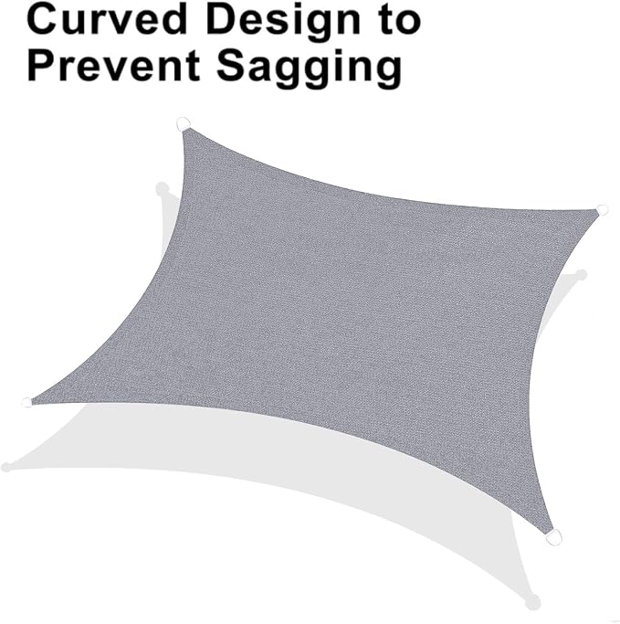 LOVE STORY 10' x 20' Rectangle Sun Shade Sail - Image 6