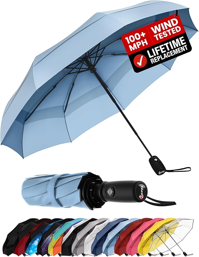 Windproof Travel Umbrella by RepelUmbrella