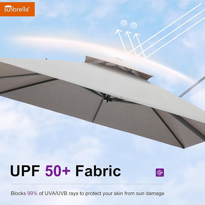 PURPLE LEAF Sunbrella Patio Outdoor Umbrella - Image 5