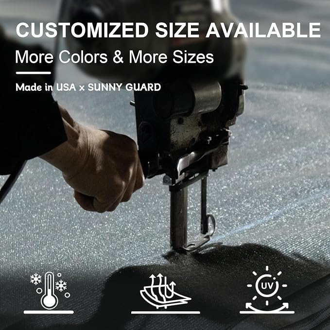 SUNNY GUARD Custom Size 5'x5'x7.1' Brown Sun Shade Sail Right Triangle UV Block - Image 8