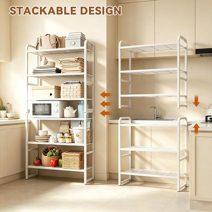 3 Tier Simple Shelf Organizer for Indoor Outdoor, Waterproof Heavy Duty Steel - Image 5