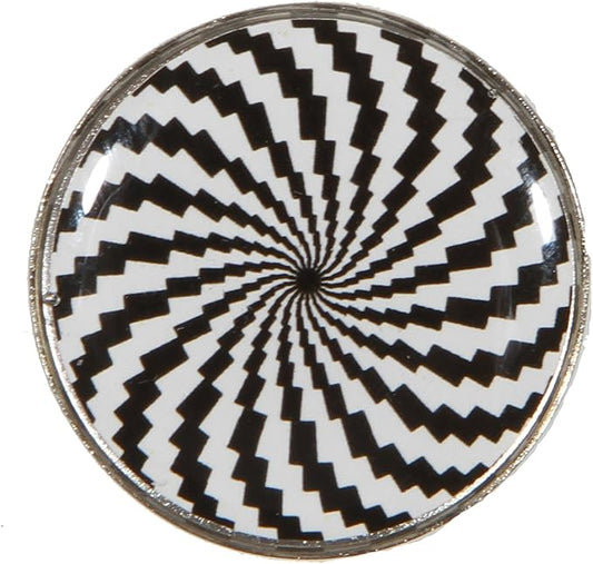 Hypnospiral Golf Ball Marker – 1" Alignment Ball Marker Golf Tool with 3D Crosshatch – Focus-Boosting Golf Ball Marker for Putting Green, Funny Golf Accessories for Men & Women