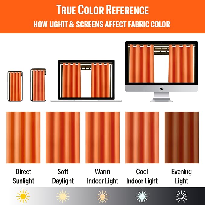 Outdoor Patio Curtain Waterproof Darkening Thermal Insulated Indoor Curtains - Image 6