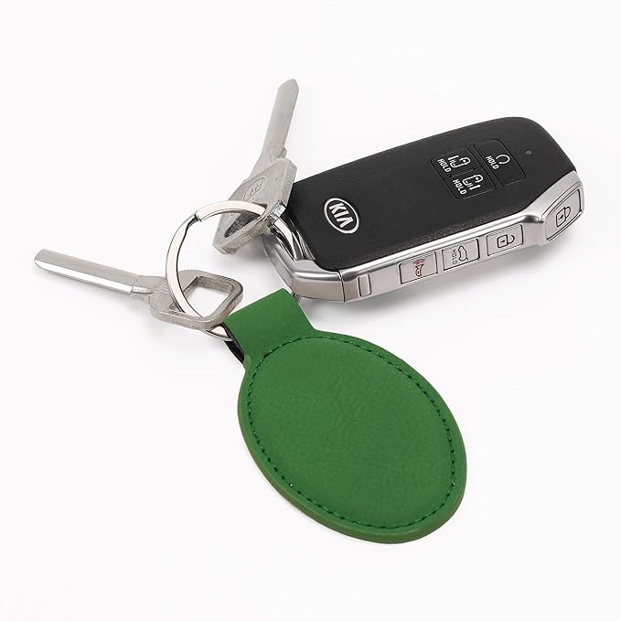 LaserGram Oval Keychain, Golf Ball, Personalized Engraving Included (Green)