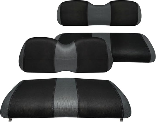 Golf Cart Front and Rear Seat Covers for Club Car Precedent 2004 and Up, Durable Polyester Fabric Club Car Precedent Seat Covers, Breathable Washable
