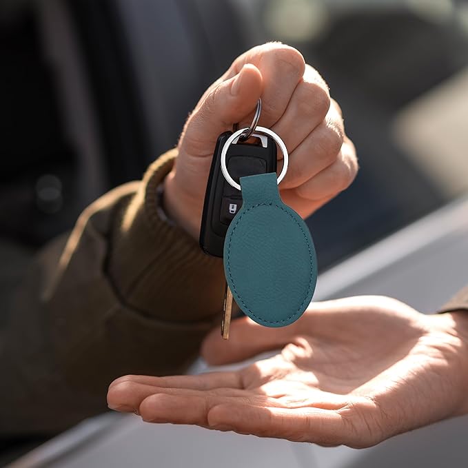 LaserGram Oval Keychain, Disc Golf, Personalized Engraving Included