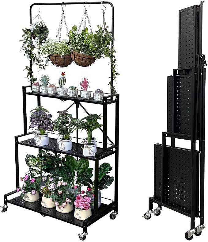 lumizone Foldable 4-Tier Plant Stand by Lumizone