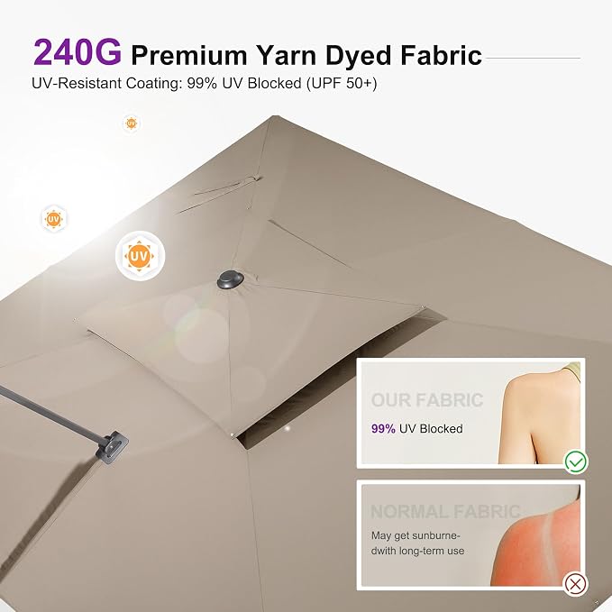 PURPLE LEAF Cantilever Umbrella - Image 2