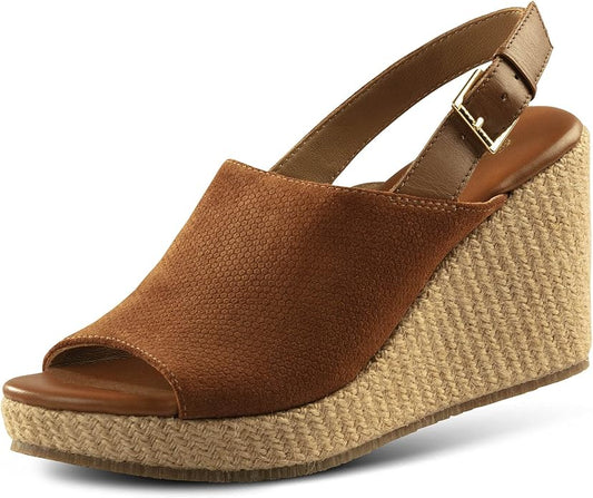 JATAREA Leather Wedge Sandals for Women | Women's Sandals Perfect for Summer