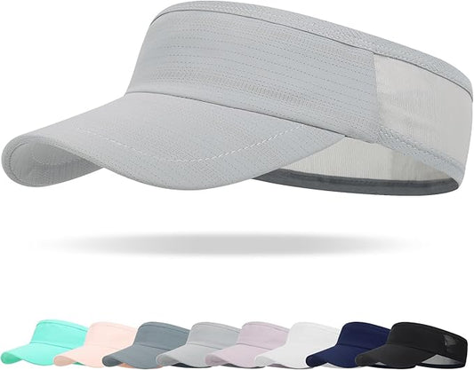 HH HOFNEN Sports Sun Visor Cooling Lightweight Stretchy Packable Running Golf Visor Hat for Men Women
