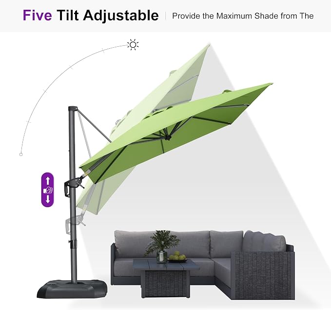 PURPLE LEAF Outdoor Umbrella - Image 6