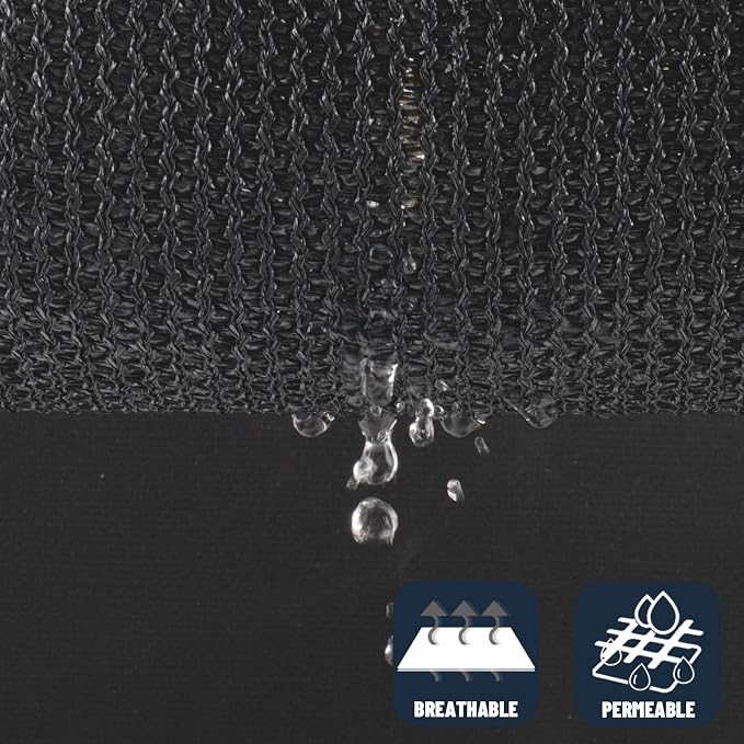 SUNNY GUARD Custom Size 19'x29'x29' Triangle Graphite Grey UV Block Sunshade - Image 5