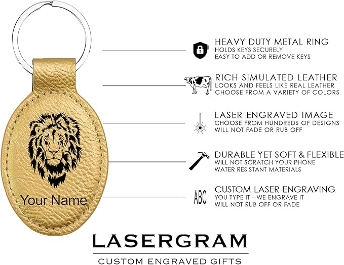 LaserGram Oval Keychain, Sunflowers, Personalized Engraving Included