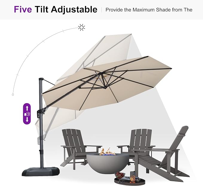 PURPLE LEAF Patio Umbrella - Image 7