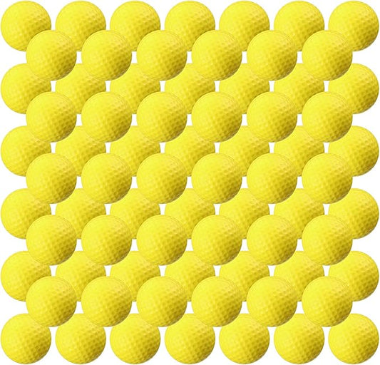 Junkin 80 Pcs Foam Golf Balls Rubber Practice Balls Realistic Feel and Flight Sport Training for Indoor or Outdoor Backyard Golf Training