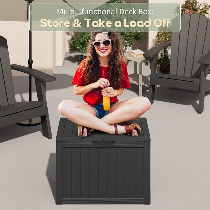 45 Gallon Outdoor Storage Box, All-Weather Deck Box - Image 6