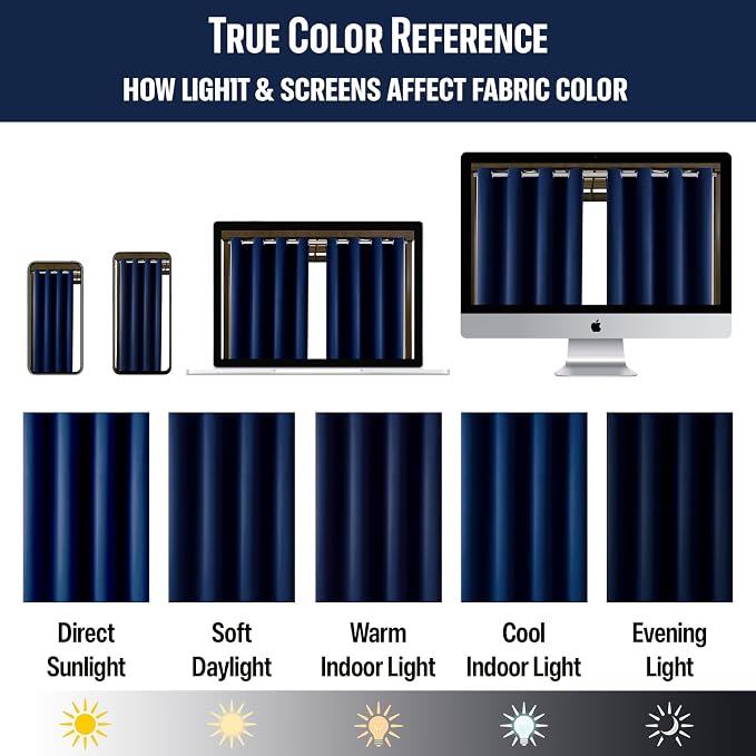 Outdoor Indoor Curtains W52 x L72 - Image 6