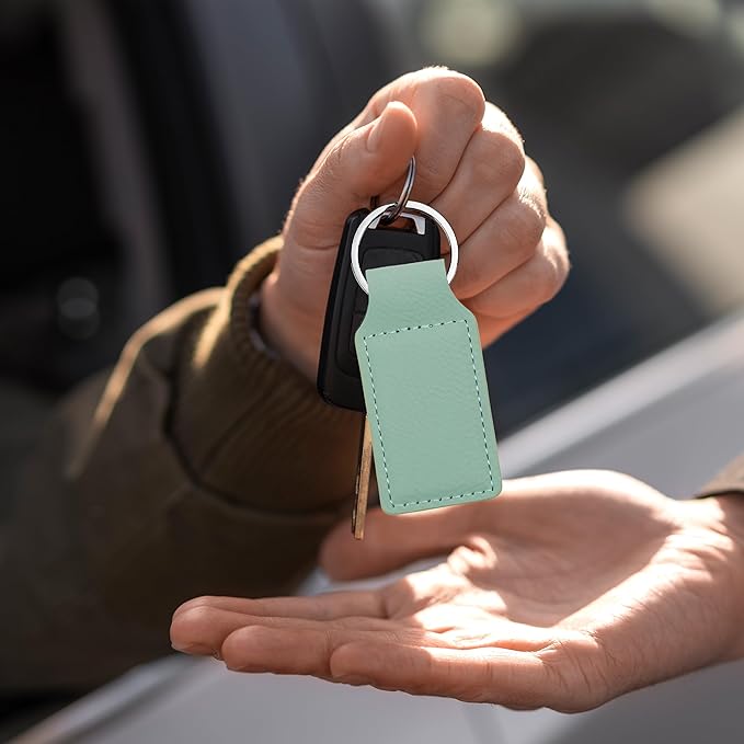LaserGram Rectangle Keychain, Disc Golf, Personalized Engraving Included
