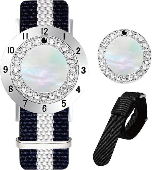 Golf Ball Marker with Golf Stroke Counter Bracelet, Pearl Crystal Ball Marker, Golf Accessories, Golf Gifts, Golf Counters for Women