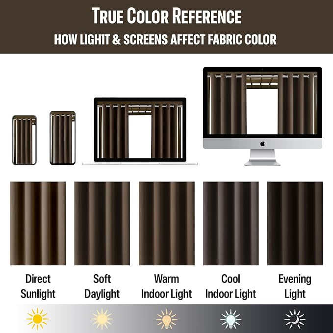 Outdoor Indoor Curtains for Patio Weather-resistant Window Panels Privacy - Image 6