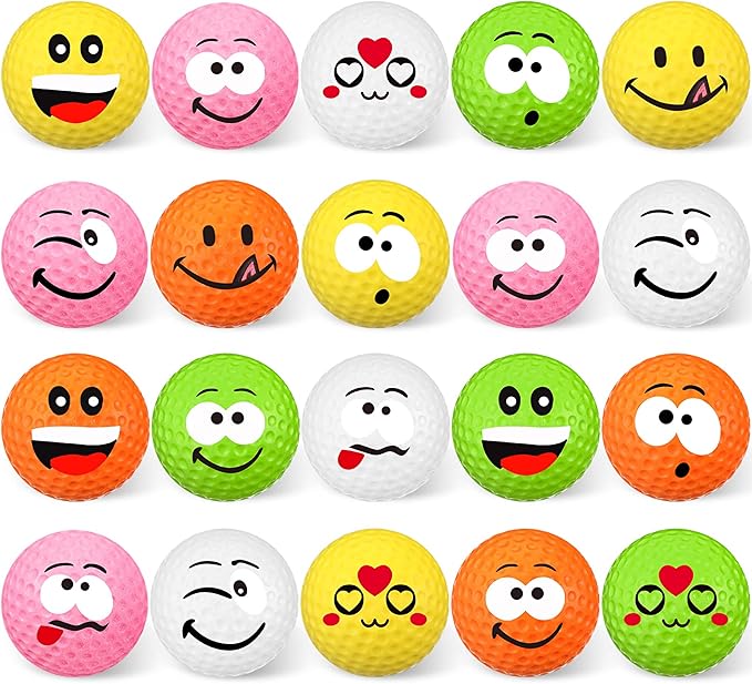 Jerify 40 Pieces Mini Golf Stress Ball Golf Party Favors 1.57 Inch Foam Practice Balls Sports Stress Balls for Kids Men Women School Carnival Party Gift Bag Fillers