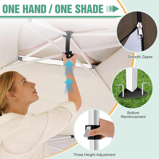 COBIZI 13x13 Pop Up Canopy Tent Gazebos On Clearance- Upgrade Metal Outdoor - Image 3