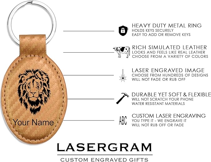 LaserGram Oval Keychain, Water Polo, Personalized Engraving Included