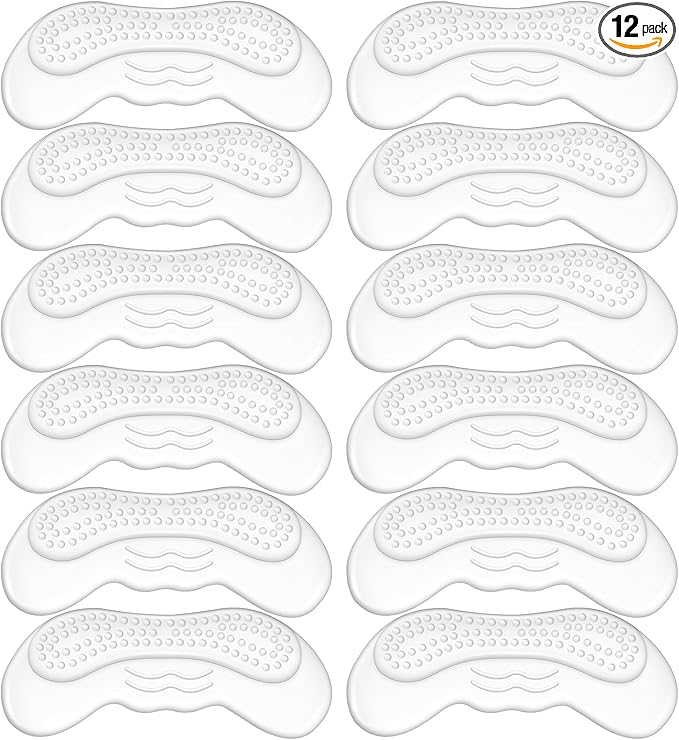 6 Pairs Heel Pads for Shoes That are Too Big: Heel Grips for Womens - Soft High Heel Comfort Pads for Loose Shoes - Stop Heel Pain - Blisters