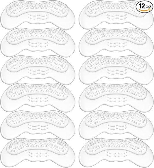 6 Pairs Heel Pads for Shoes That are Too Big: Heel Grips for Womens - Soft High Heel Comfort Pads for Loose Shoes - Stop Heel Pain - Blisters