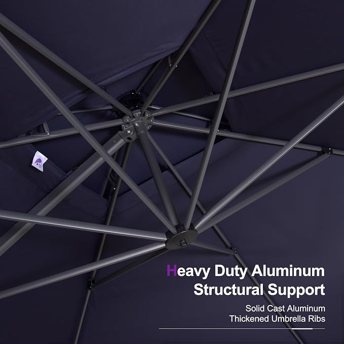 PURPLE LEAF Cantilever Umbrella - Image 7