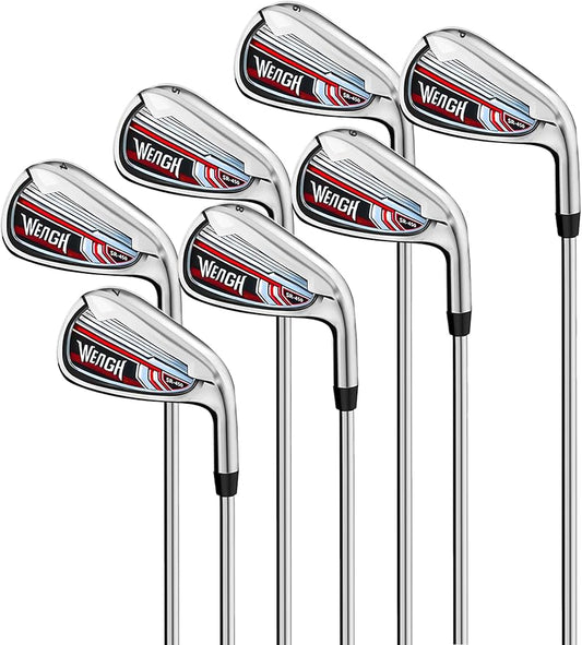 Golf Iron Set 7pcs (4 5 6 7 8 9 PW)– High Performance Golf Irons for Men Right Handed