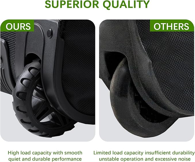 Golf Travel Bag with PC Hard Case Top, 1680D Heavy Duty Oxford Fabric Golf clubs Travel Bags for Airlines with Wheels, Wear-Resistant, Foldable