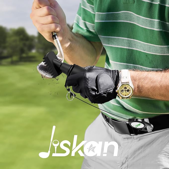 Pro Golf Club Cleaning Kit with Golf Club Cleaner Brush and 10 Oz Golf Club Polish, Cool Golf Accessories Gifts for Men Unique Golf Stuff Golf Bag Accessories Golf Gear