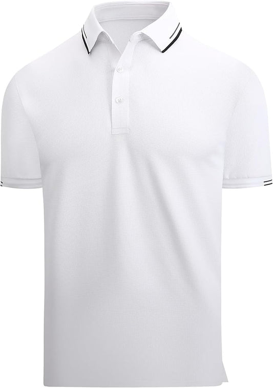 Alex Vando Mens Golf Shirt Moisture Wicking Performance & Polished Style Polo Shirts for Men