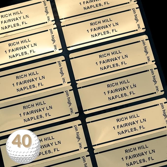 Golf Essentials: Personalized ID Labels, Pro Scorecards & Game Guides. Weatherproof Accessories for Club Tracking, Stat Logging & Wagering